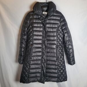 Kenneth Cole N.Y. Long Down Puffer Coat Black Size Medium
